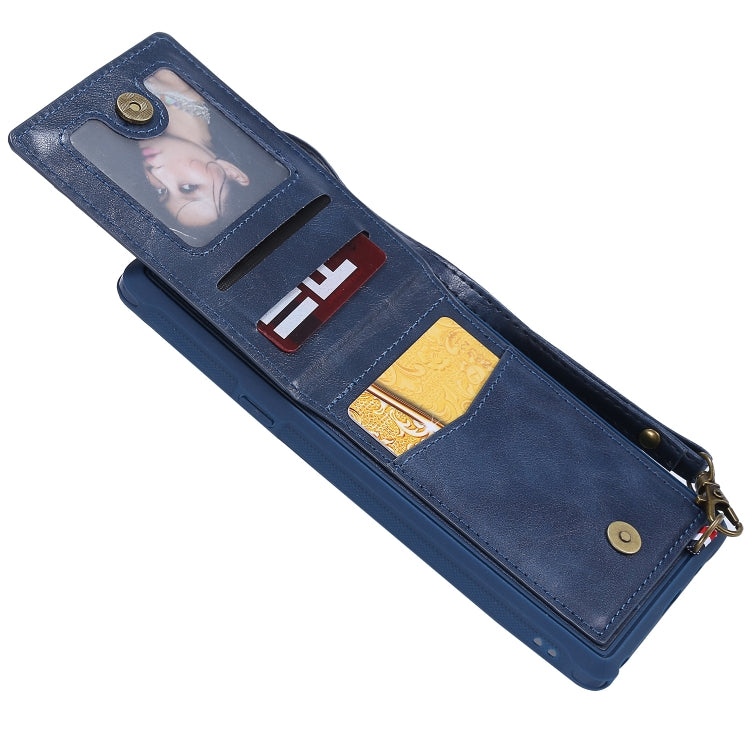 For Galaxy Note 9 Vertical Flip Shockproof Leather Protective Case with Long Rope, Support Card Slots & Bracket & Photo Holder & Wallet Function