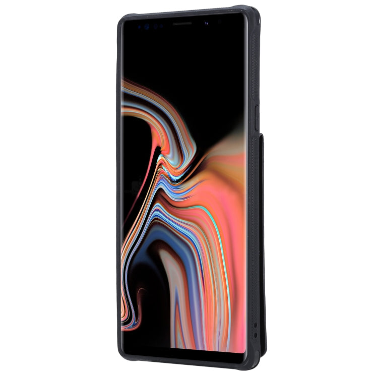 For Galaxy Note 9 Vertical Flip Shockproof Leather Protective Case with Long Rope, Support Card Slots & Bracket & Photo Holder & Wallet Function