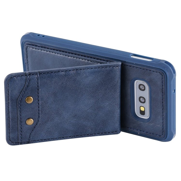 For Galaxy S10e Vertical Flip Shockproof Leather Protective Case with Long Rope, Support Card Slots & Bracket & Photo Holder & Wallet Function