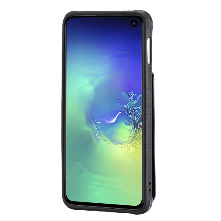 For Galaxy S10e Vertical Flip Shockproof Leather Protective Case with Long Rope, Support Card Slots & Bracket & Photo Holder & Wallet Function
