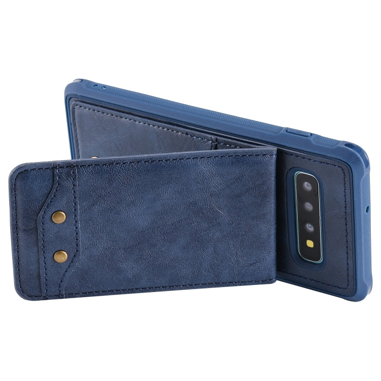 For Galaxy S10+ Vertical Flip Shockproof Leather Protective Case with Long Rope, Support Card Slots & Bracket & Photo Holder & Wallet Function