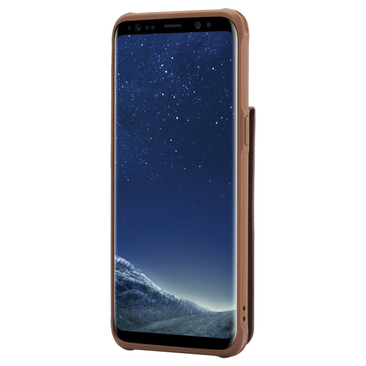 For Galaxy S8 Vertical Flip Shockproof Leather Protective Case with Long Rope, Support Card Slots & Bracket & Photo Holder & Wallet Function