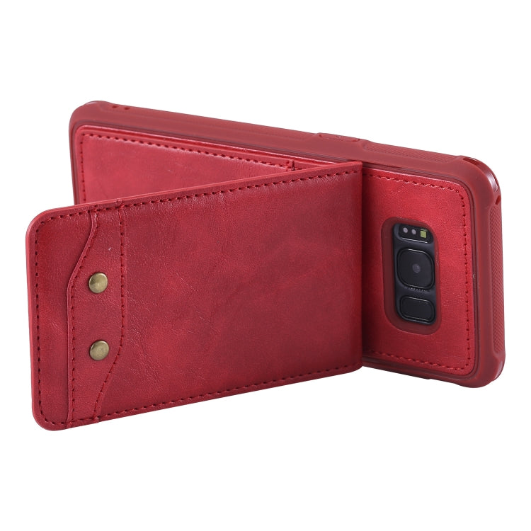 For Galaxy S8 Vertical Flip Shockproof Leather Protective Case with Long Rope, Support Card Slots & Bracket & Photo Holder & Wallet Function