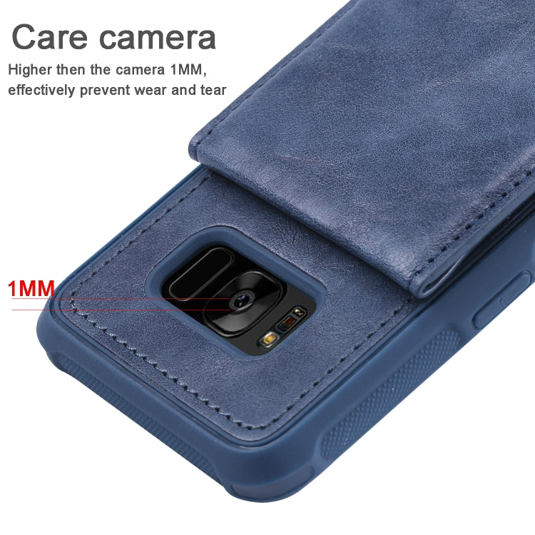 For Galaxy S8 Vertical Flip Shockproof Leather Protective Case with Long Rope, Support Card Slots & Bracket & Photo Holder & Wallet Function