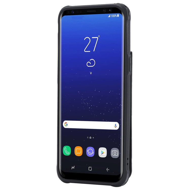 For Galaxy S8+ Vertical Flip Shockproof Leather Protective Case with Long Rope, Support Card Slots & Bracket & Photo Holder & Wallet Function