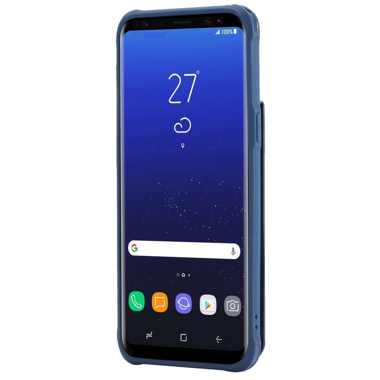 For Galaxy S8+ Vertical Flip Shockproof Leather Protective Case with Long Rope, Support Card Slots & Bracket & Photo Holder & Wallet Function