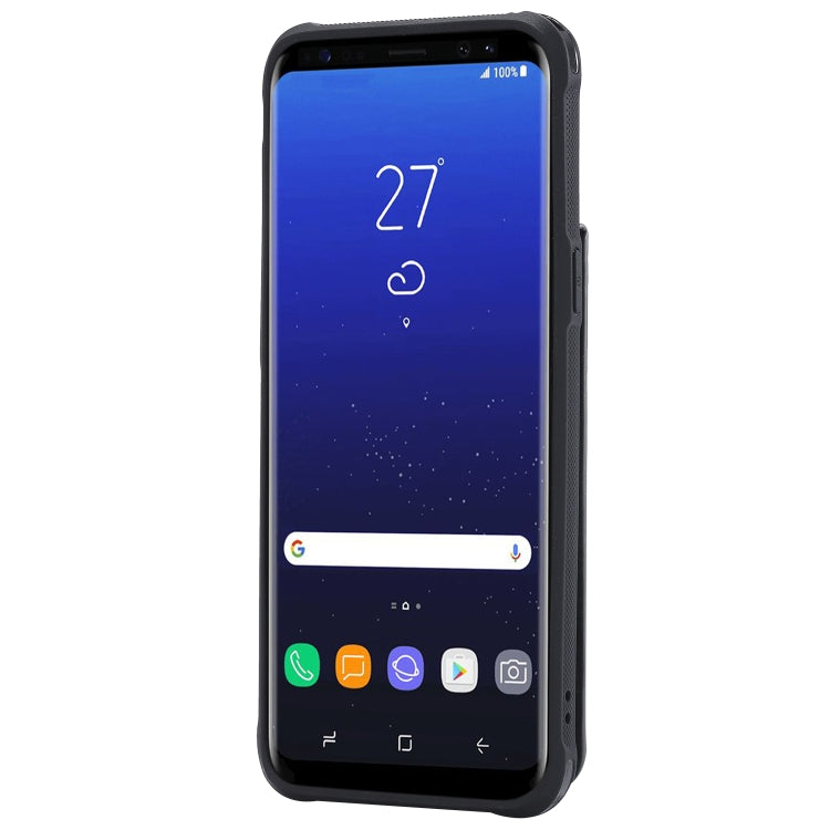 For Galaxy S8+ Vertical Flip Shockproof Leather Protective Case with Long Rope, Support Card Slots & Bracket & Photo Holder & Wallet Function