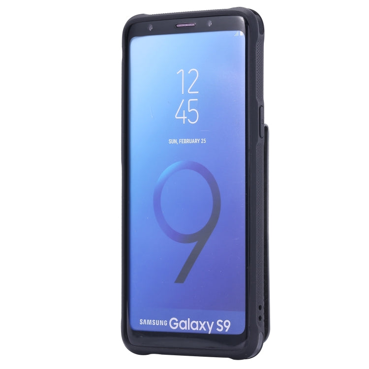 For Galaxy S9 Vertical Flip Shockproof Leather Protective Case with Long Rope, Support Card Slots & Bracket & Photo Holder & Wallet Function