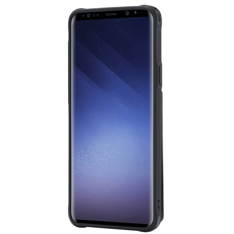 For Galaxy S9+ Vertical Flip Shockproof Leather Protective Case with Long Rope, Support Card Slots & Bracket & Photo Holder & Wallet Function