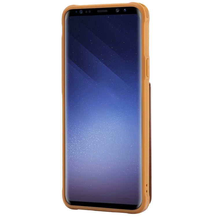 For Galaxy S9+ Vertical Flip Shockproof Leather Protective Case with Long Rope, Support Card Slots & Bracket & Photo Holder & Wallet Function