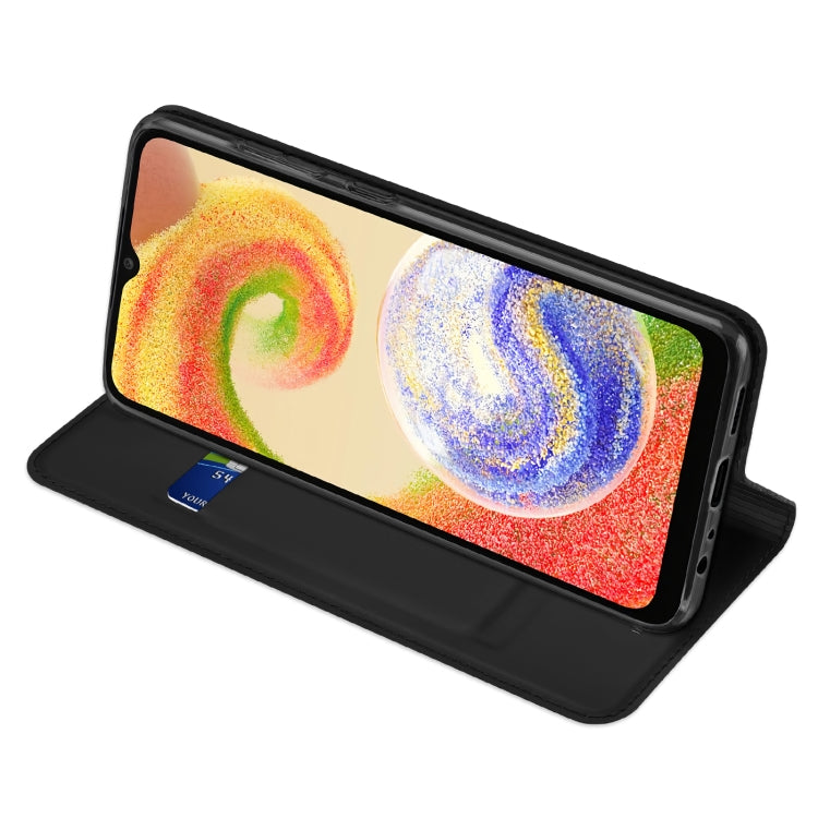 For Samsung Galaxy A04 164.4mm DUX DUCIS Skin Pro Series Leather Phone Case
