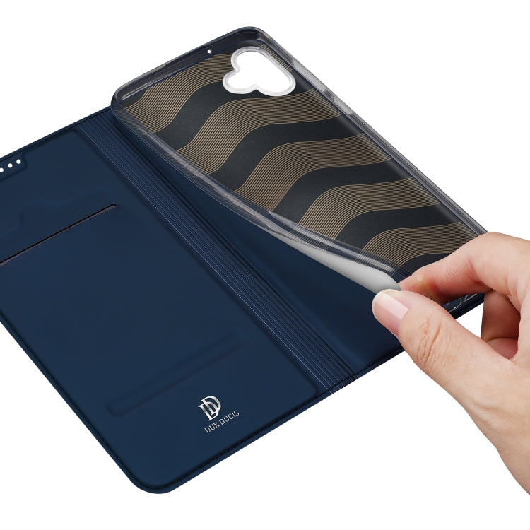 For Samsung Galaxy A04 164.4mm DUX DUCIS Skin Pro Series Leather Phone Case