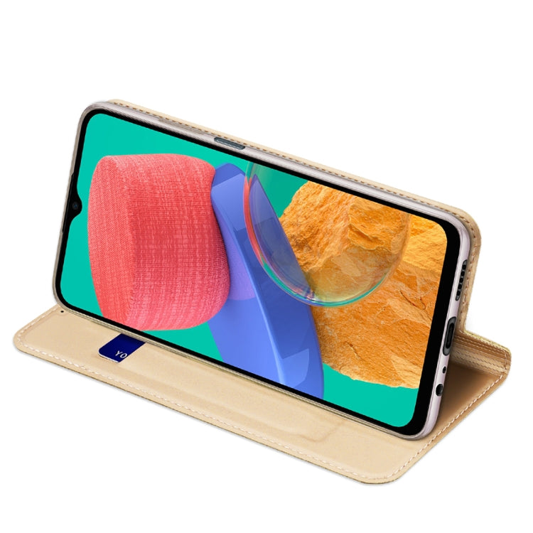 For Samsung Galaxy M33 5G DUX DUCIS Skin Pro Series Leather Phone Case