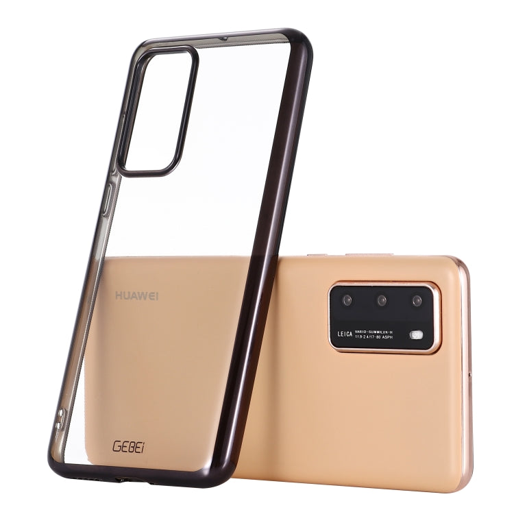 For Huawei P40 GEBEI Plating TPU Shockproof Protective Case