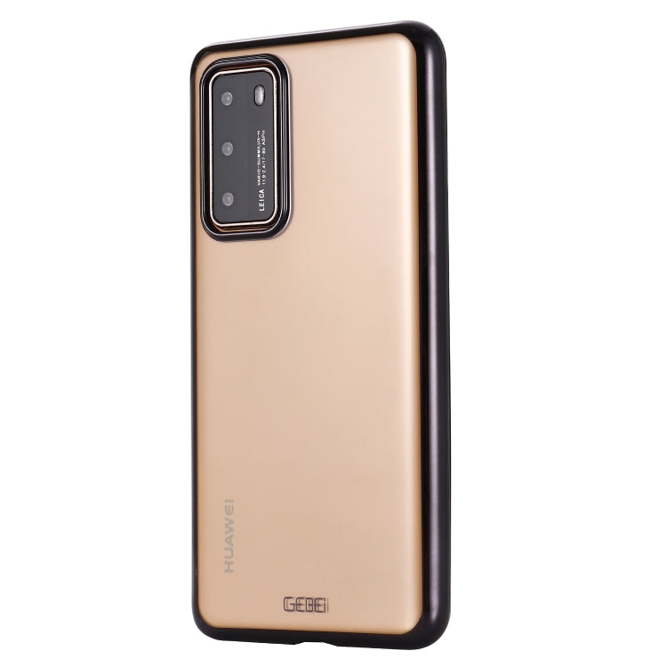 For Huawei P40 GEBEI Plating TPU Shockproof Protective Case