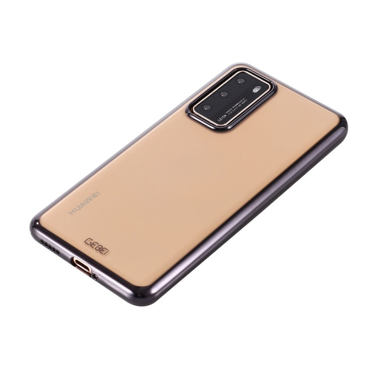 For Huawei P40 GEBEI Plating TPU Shockproof Protective Case