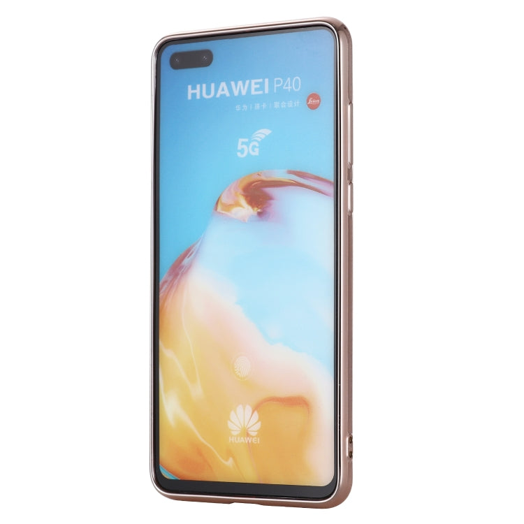 For Huawei P40 GEBEI Plating TPU Shockproof Protective Case
