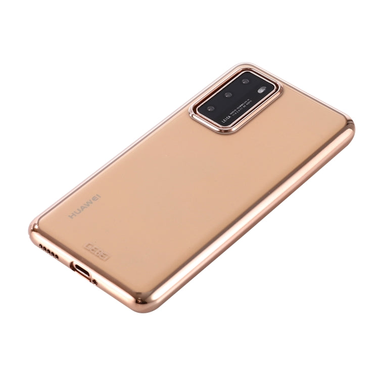 For Huawei P40 GEBEI Plating TPU Shockproof Protective Case
