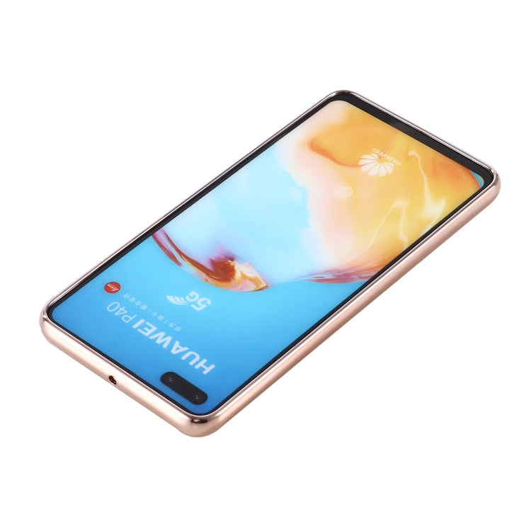 For Huawei P40 GEBEI Plating TPU Shockproof Protective Case