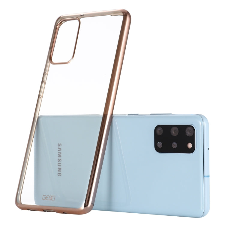 For Galaxy S20 GEBEI Plating TPU Shockproof Protective Case