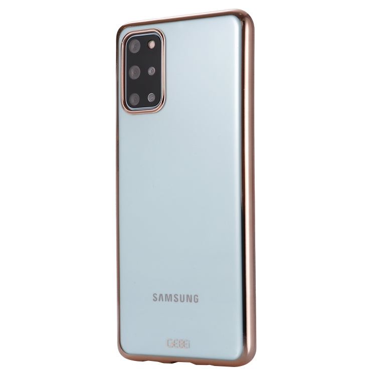 For Galaxy S20 GEBEI Plating TPU Shockproof Protective Case