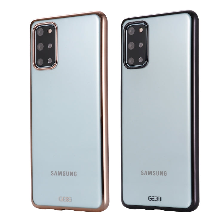For Galaxy S20 GEBEI Plating TPU Shockproof Protective Case