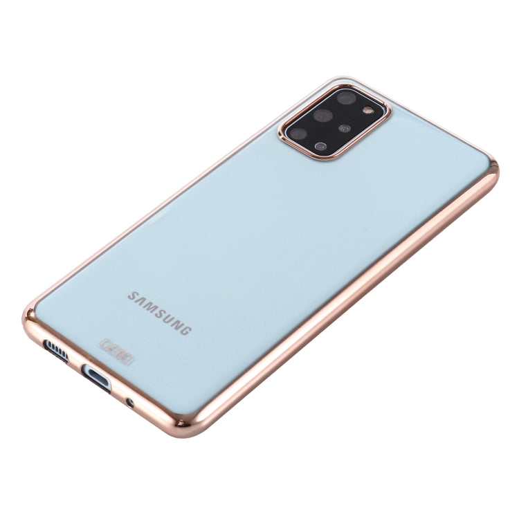 For Galaxy S20+ GEBEI Plating TPU Shockproof Protective Case