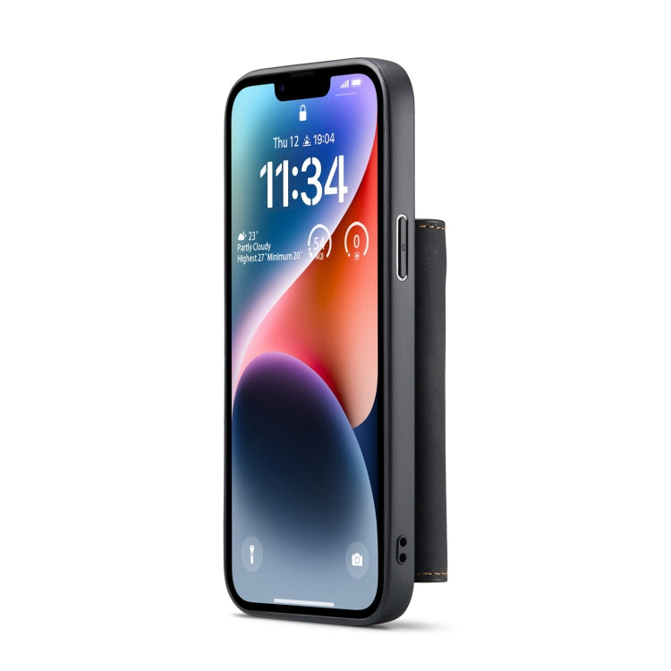 For iPhone 14 Plus DG.MING M1 Series 3-Fold Multi Card Wallet Leather Case
