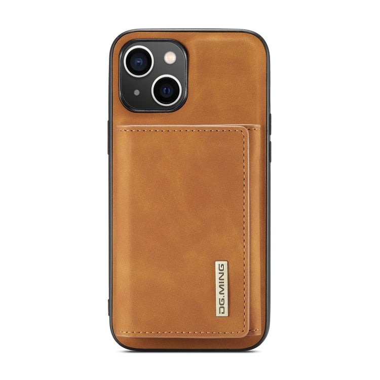 For iPhone 14 Plus DG.MING M1 Series 3-Fold Multi Card Wallet Leather Case