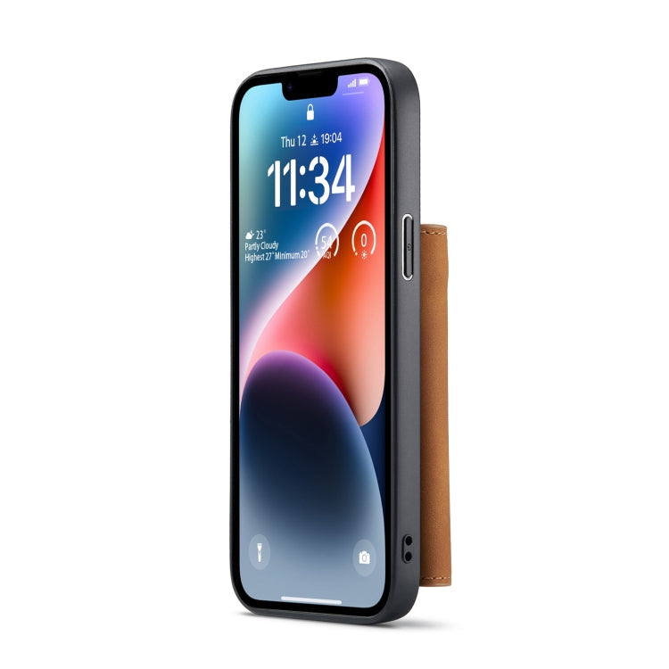 For iPhone 14 Plus DG.MING M1 Series 3-Fold Multi Card Wallet Leather Case