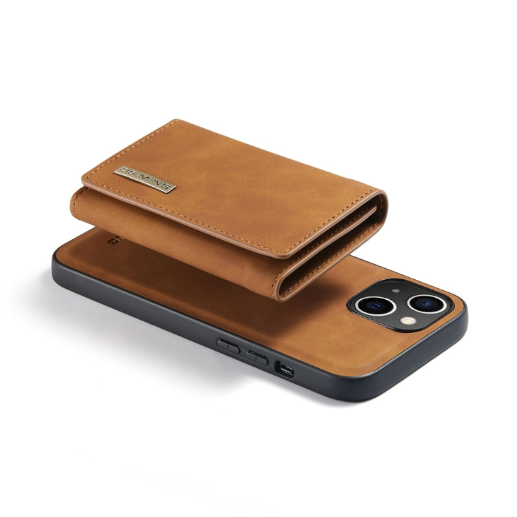 For iPhone 14 Plus DG.MING M1 Series 3-Fold Multi Card Wallet Leather Case