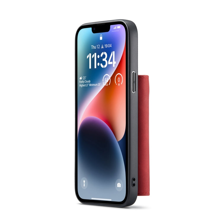 For iPhone 14 Plus DG.MING M1 Series 3-Fold Multi Card Wallet Leather Case