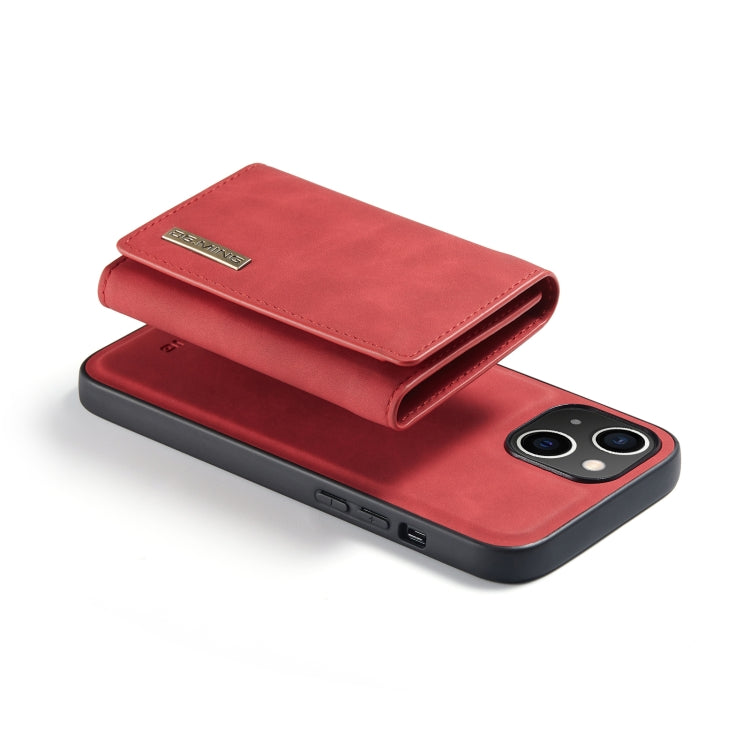 For iPhone 14 Plus DG.MING M1 Series 3-Fold Multi Card Wallet Leather Case
