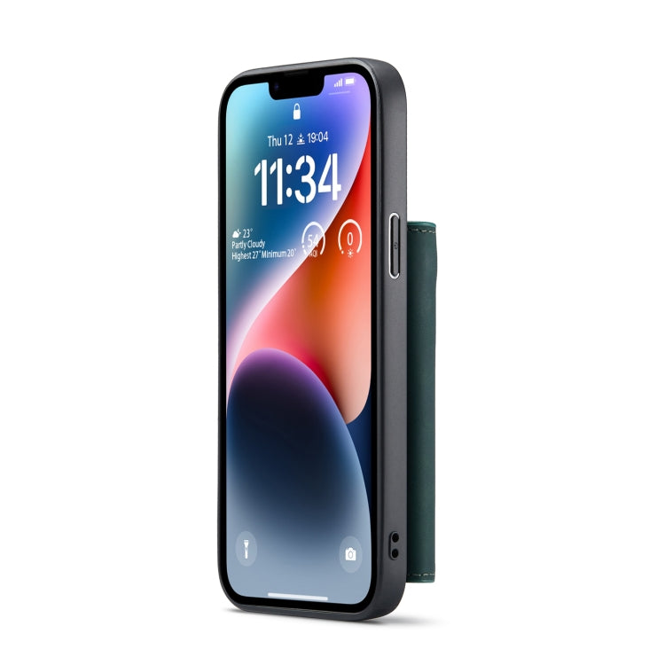 For iPhone 14 Plus DG.MING M1 Series 3-Fold Multi Card Wallet Leather Case