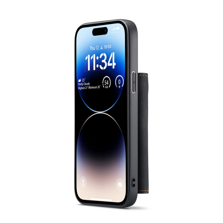 For iPhone 14 Pro DG.MING M1 Series 3-Fold Multi Card Wallet Leather Case