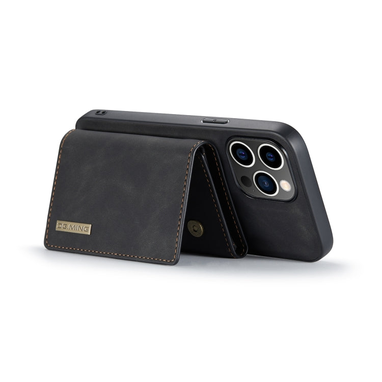 For iPhone 14 Pro DG.MING M1 Series 3-Fold Multi Card Wallet Leather Case