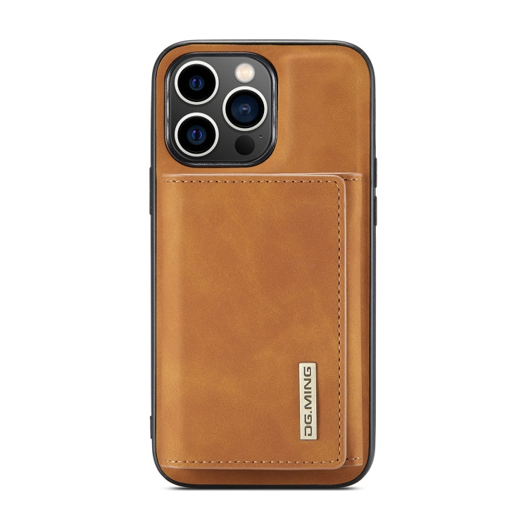 For iPhone 14 Pro DG.MING M1 Series 3-Fold Multi Card Wallet Leather Case