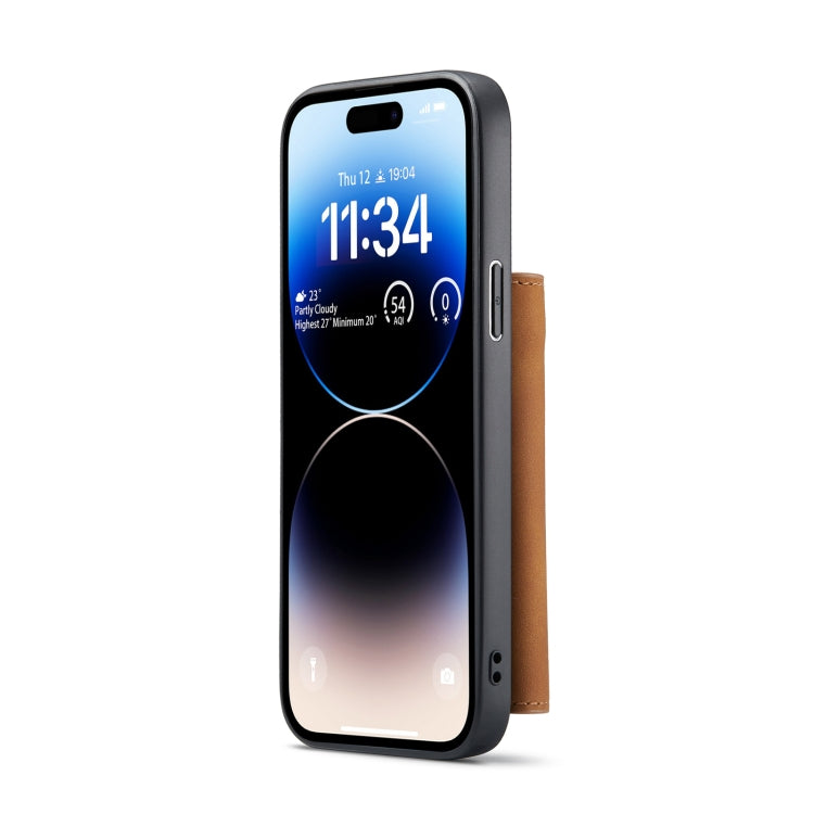 For iPhone 14 Pro DG.MING M1 Series 3-Fold Multi Card Wallet Leather Case