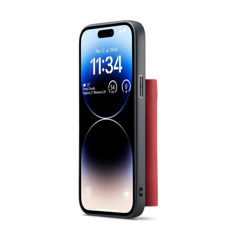 For iPhone 14 Pro DG.MING M1 Series 3-Fold Multi Card Wallet Leather Case