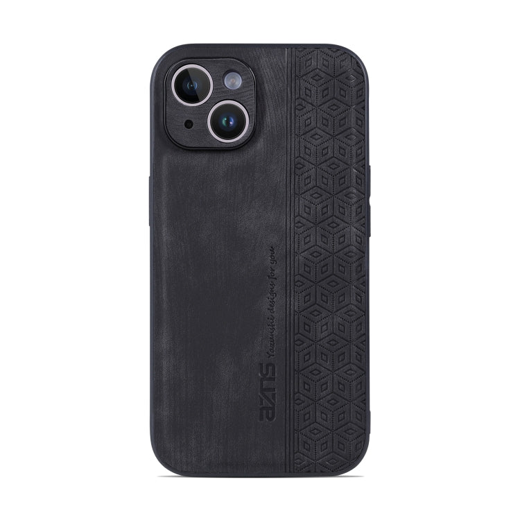For iPhone 14 AZNS 3D Embossed Skin Feel Phone Case
