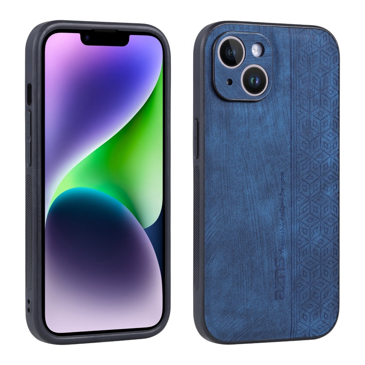 For iPhone 14 AZNS 3D Embossed Skin Feel Phone Case