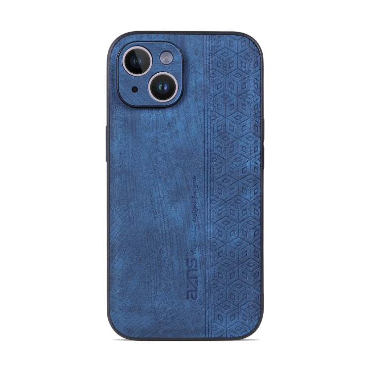 For iPhone 14 AZNS 3D Embossed Skin Feel Phone Case