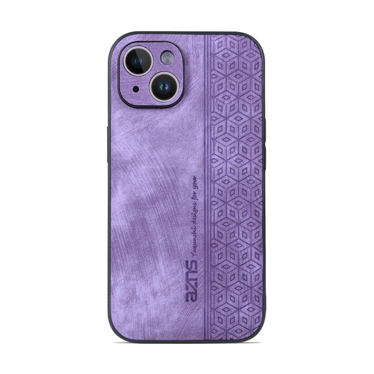 For iPhone 14 AZNS 3D Embossed Skin Feel Phone Case