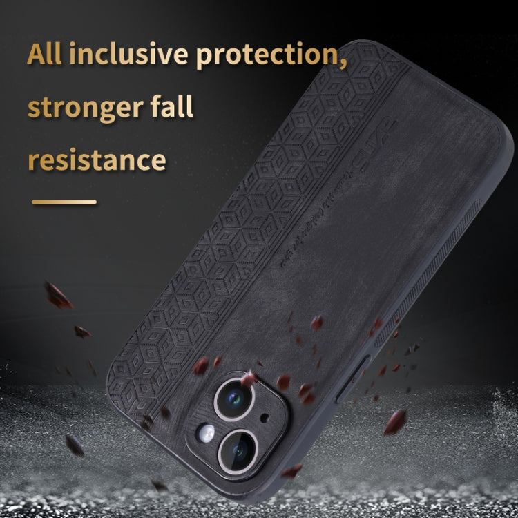 For iPhone 14 AZNS 3D Embossed Skin Feel Phone Case