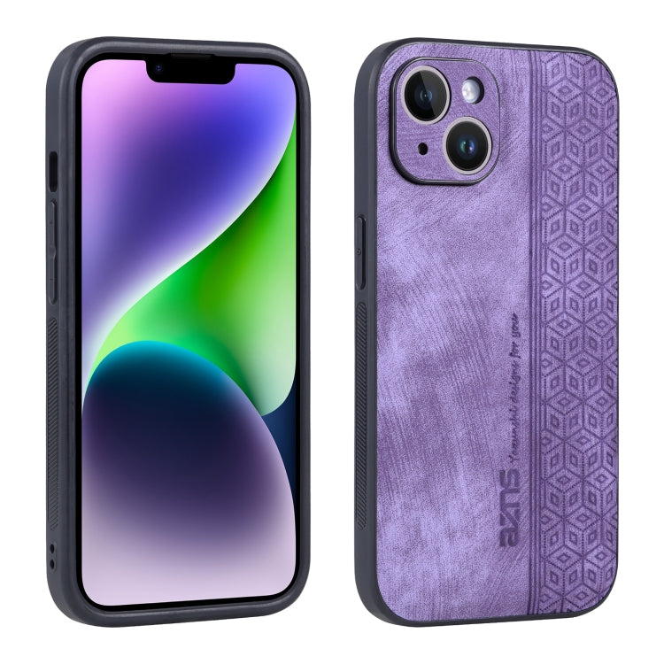 For iPhone 13 AZNS 3D Embossed Skin Feel Phone Case