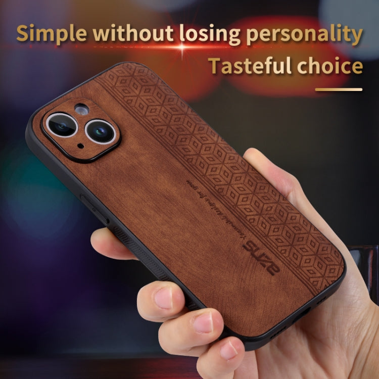 For iPhone 13 AZNS 3D Embossed Skin Feel Phone Case
