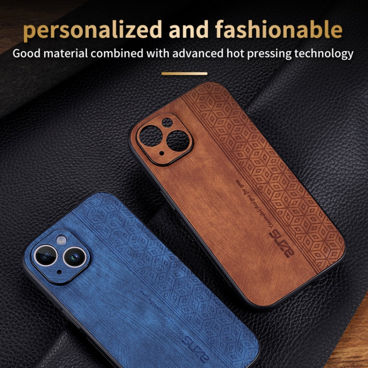 For iPhone 13 AZNS 3D Embossed Skin Feel Phone Case