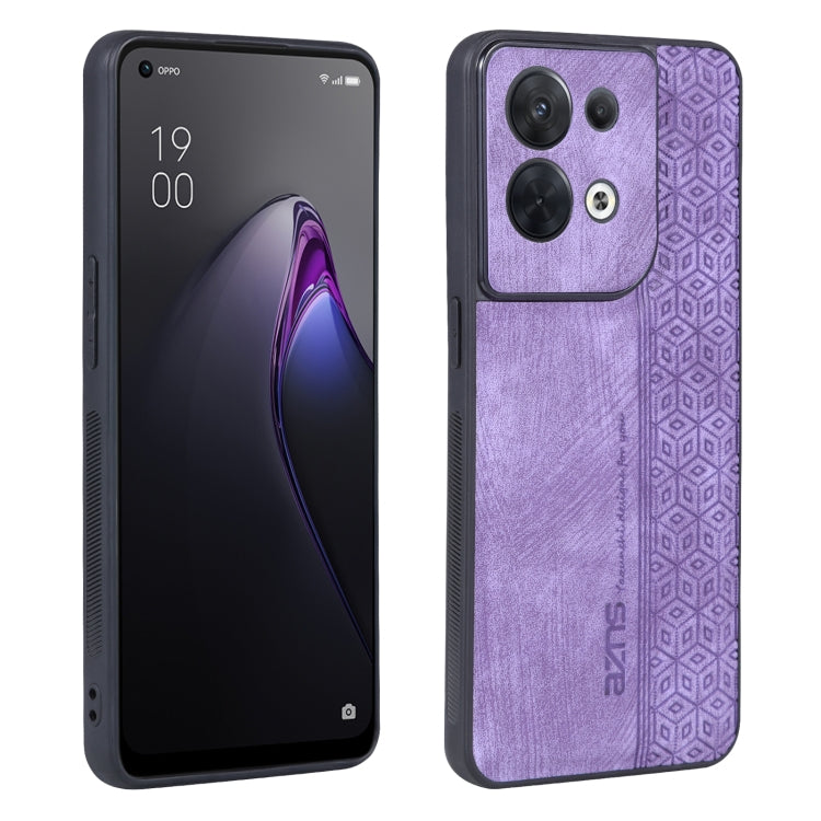 For OPPO Reno8 AZNS 3D Embossed Skin Feel Phone Case