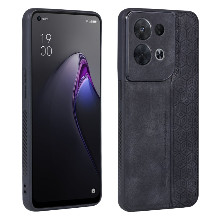 For OPPO Reno8 Pro AZNS 3D Embossed Skin Feel Phone Case