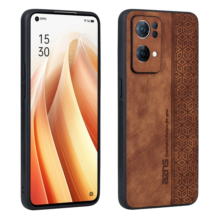 For OPPO Reno7 Pro 5G AZNS 3D Embossed Skin Feel Phone Case